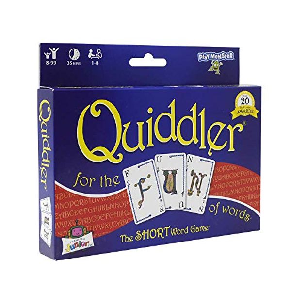 Quiddler — Card Game — Make Short Words With Cards to Win — For Family Game Nights — Ages 8+