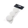 Smiffys Make-Up FX Essentials, Foam Cosmetic Sponges, White, 3Pk