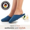 Pantoffelmann Felt Slippers, Lightweight Felt Slippers with Strong Felt Outsole, Cosy Slippers for Everyday Use, Warm Backless Slippers for Men and Women, navy