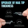 TOMICCA False Nail Tips, punte per unghie in gel