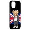 iPhone 13 Cool UK Teddy Bear Illustration Novelty Graphic Designs Case