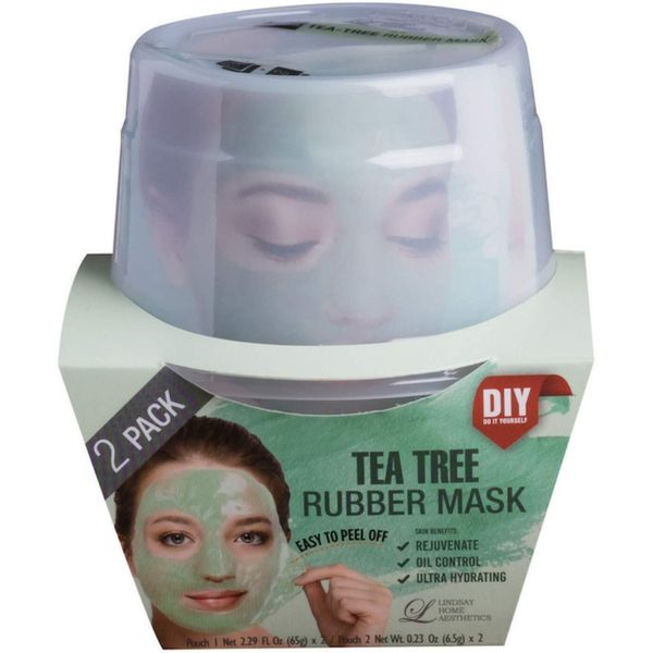 Lindsay Home Aesthetics Tea Tree Rubber Face Mask - Soothe Dry Skin by Reducing