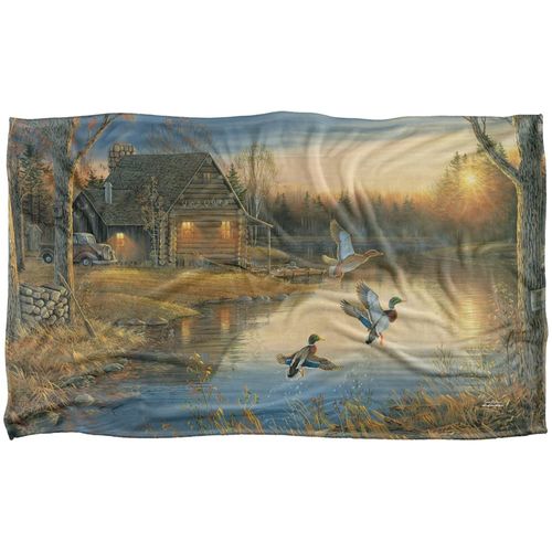 Wild Wings Ducks On The Lake Officially Licensed Silky Touch Super Soft Throw Blanket 36" x 58"