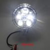 6"Chrome Motorcycle LED Visor Headlight Lamp For Harley Bobber Chopper Universal