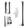 EJGAME Wall Mount Shelf Bundle Compatible with PS5(Disc/Digital) Edition, Sturdy Steel Wall Mount Bracket with Controller & Headphone Holder Hanger