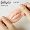 3D Lip Practice Skin,3pcs Tattoo Practice Lips,Silicone Microblading Practice Skin,Fake Skin Tattoo Skin Cosmetic for Tattoo Artists, Beginners Cosmetic Makeup Lips Training