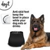 Dogit 2-in-1 Elevated Dish/Bowl, Black, 900 ml