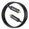 swegltek Fiber Optic USB C Cable(65ft),10Gbps Active Optical Type C Gen3.2 Cable,Compatible with Cameras,Displays,Projectors,Webcams,Printer