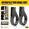 White/Amber Switchback LED Turn Dynamic Signal DRL Light For Pair Motorcycle