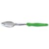 Vollrath 6414070 S/S Solid Basting Spoon w/ Green Handle