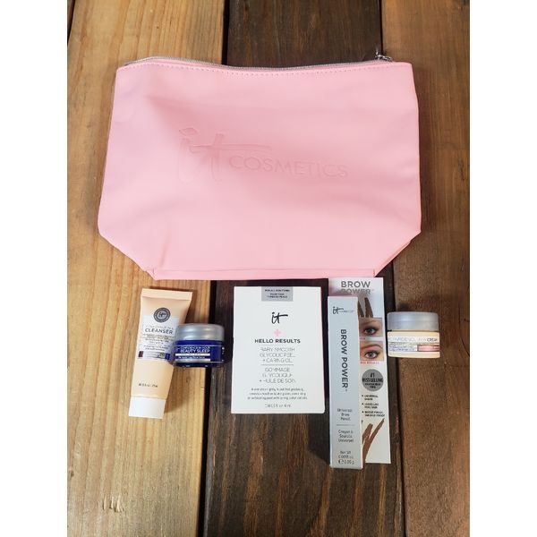 It Cosmetics Sample Set Confidence Cleanser Beauty Sleep Glycolic Peel Armor