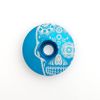 KustomCaps Sugar Skull (Through The Eye) 1 1/8" Headset Cap Lt Blue