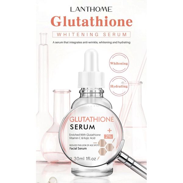 Glutathione + Vitamin C & Kojic Acid Facial Serum For Age spots & Spots Removal