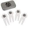 Azeeda 'Snow Leopard' Golf Divot Tool/Repair Fork Gift Set (GO00061845)