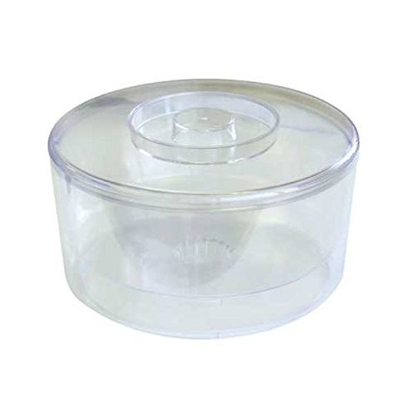 Chabrias Ltd 10L Ice Bucket With Lid & Removable Draining Liner UK Made Hard Wearing Plastic Construction, Ideal for both Home and Professional Use (Clear, 10 Litre)