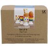 KitchenCraft KCEGGRBOW4PC Egg Cup Set, Porcelain