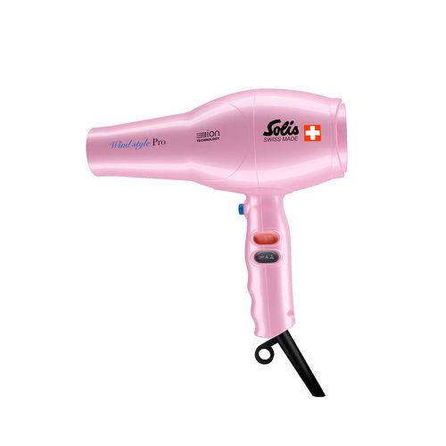 Solis Household Hairdryer, Salon-like Finish, Cool Shot Button, ION Technology, Wind Style Pro, Soft Pink