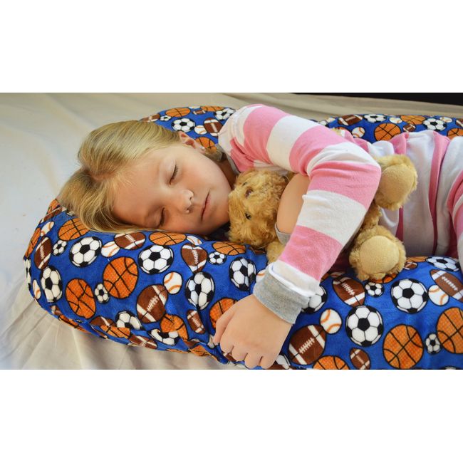 Sleep Zzz Bedtime Pillow w/Removable Washable Cover