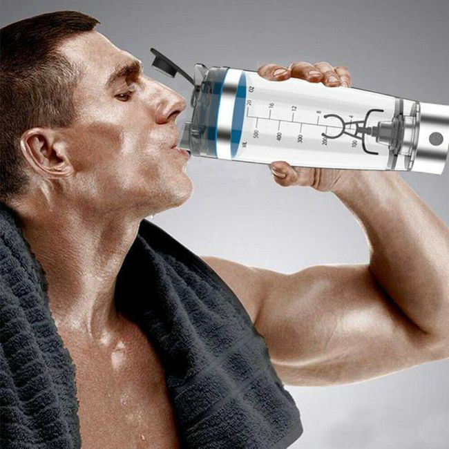 600ML Electric Blender Protein Shaker Bottle