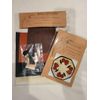 ***KIT & PATTERN***Primitive Candle Mat -Woolfelt Penny Rug11" Pumpkin and Crow 