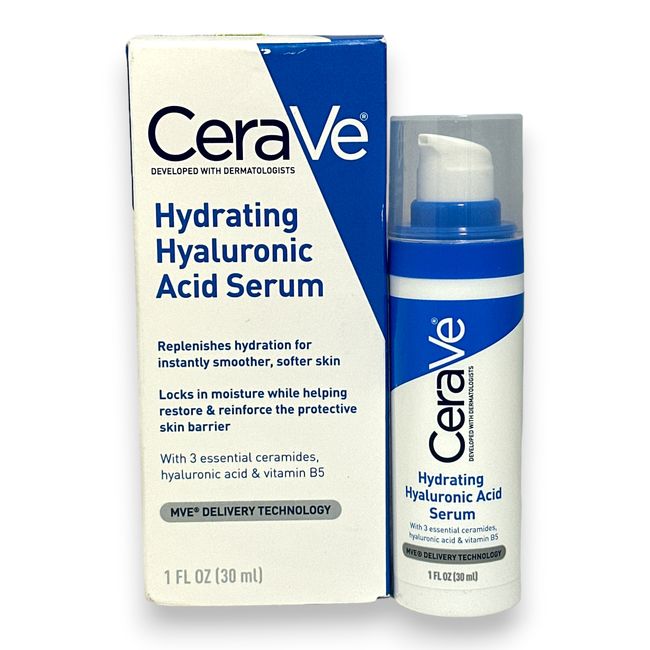 CeraVe Hydrating Hyaluronic Acid Serum 1fl.oz./30ml New In Box