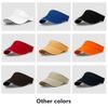 VSUSN Unisex Sun Visor Cap Ultralight Tennis Hat with Adjustable Strap, Orange