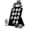 Marketing Holders 12-Slot Holder - Coffee Cup Design (Solid Black)
