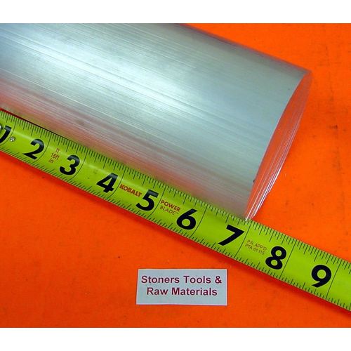 3-1/2" Aluminum 6061 Round Rod 7" Long T6511 3.500" Solid Lathe Bar Stock