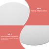 Healifty Round Canvas Panel Boards for Painting Decorations 50cm