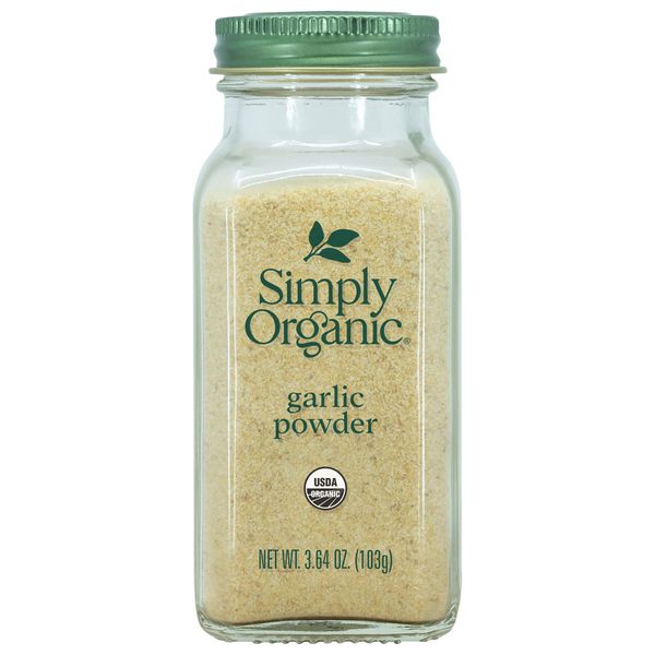 Simply Organic Garlic Powder Certified Organic, 3.64-Ounce Containers (Pack of 3)