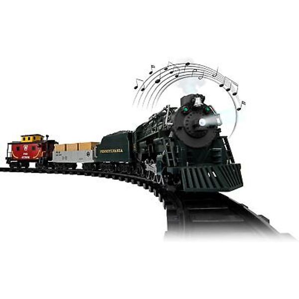 Battery-Operated Freight Toy Train Set with Bluetooth, Locomotive, Train Cars