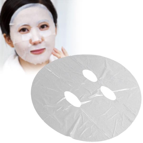 100pcs Facial Mask Paper Film DIY Disposable Facial Plastic Wrap Moisture Retention Facial Mask Sheet Wrap for Spa Skin Care Moisturizing