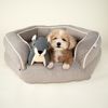 Harry Barker Durable Plush Dog Toys, Herringbone Bear Toy