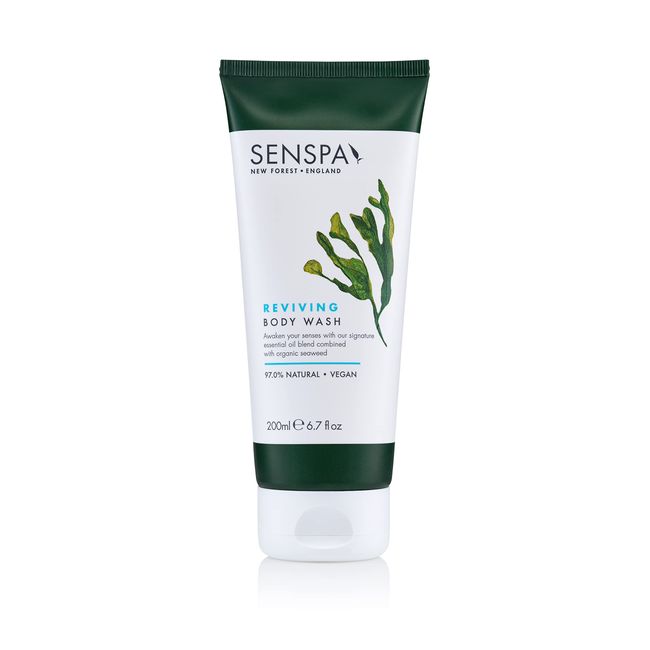 SenSpa Reviving Seaweed Body Wash, Vegan Shower Gel, 200ml