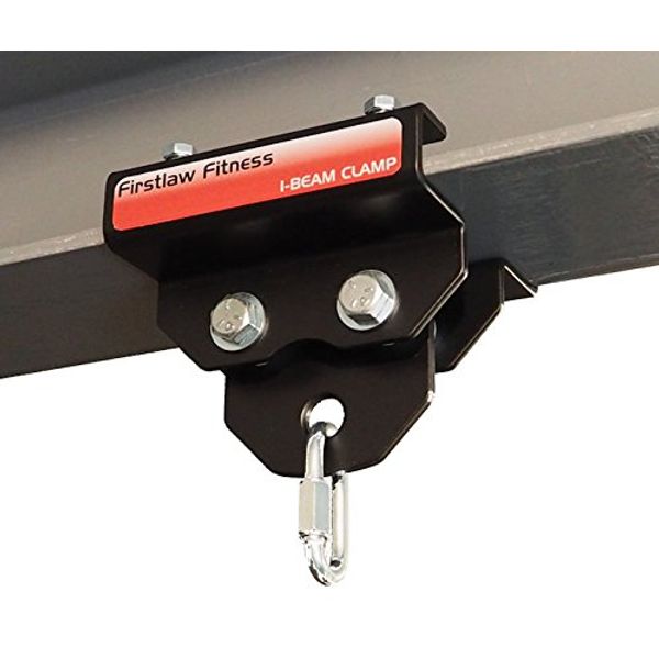 1000 LBS I-Beam Clamp - (Set at 5.25" Wide) - for Gymnastic Rings - Climbing Ropes - Heavy Bags - Multi-Fitness