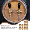 Tap Handle Insert, 10Pcs Beer Tap Handle Insert Beer Tap Handle External Thread Threaded Insert Faucet Handle Dual Handle Install Nuts