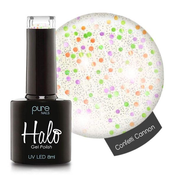 Pure Nails LED/UV Halo Gel Polish Collection - Confetti Cannon 8ml (N2874)