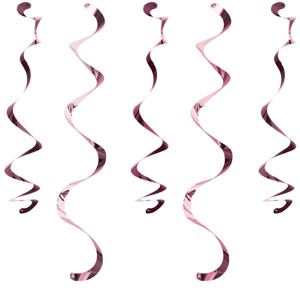 Creative Party PC340083 Rose Gold Swirl Decorations, 18"-10 Pcs