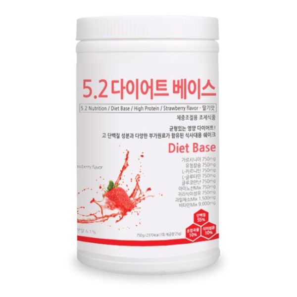 5.2 Diet base 750g (strawberry flavor) / shaker included