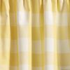 Park Designs Buffalo Check Yellow Swags 73" x 36"