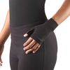 Truform Lymphedema Compression Gauntlet, 20-30 mmHg Post Mastectomy Support, Black, Large