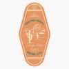 Ocean Front Property Hotel Keychain Window Bumper Sticker Decal 5"