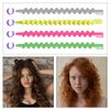 22 Pcs Heatless Hair Curlers Plastic Spiral Rollers Hair Curlers Hairdressing Curler Rollers for Women Girls Barber Hairdressing Hair Rollers Salon Tools Color Random