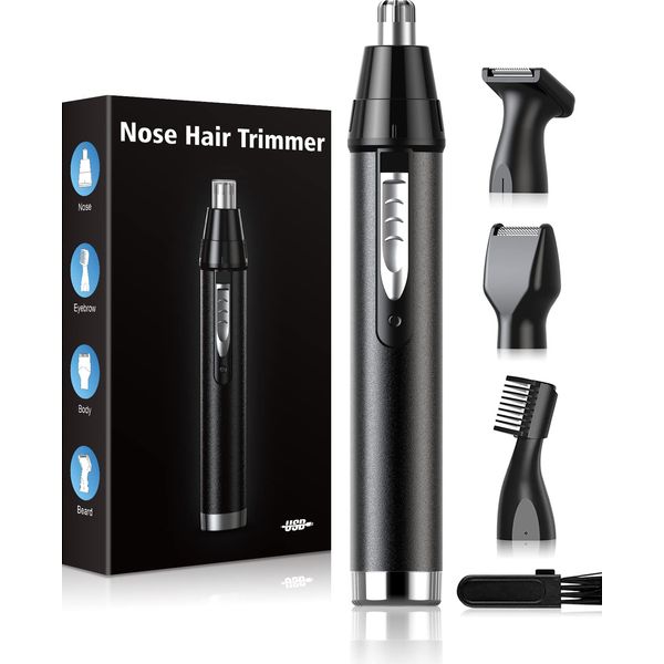 Nose Hair Cutter, Men's, Etiquette, USB Rechargeable, Eyebrow Face Shaver, Women's, 4 in 1, Eyebrow Hair Shaver, Male, Nose, Shaving, Nose Hair Trimmer, Electric Shaver, Electric Shaver, Electric Shaver, Electric Razor, Washable, Low Noise