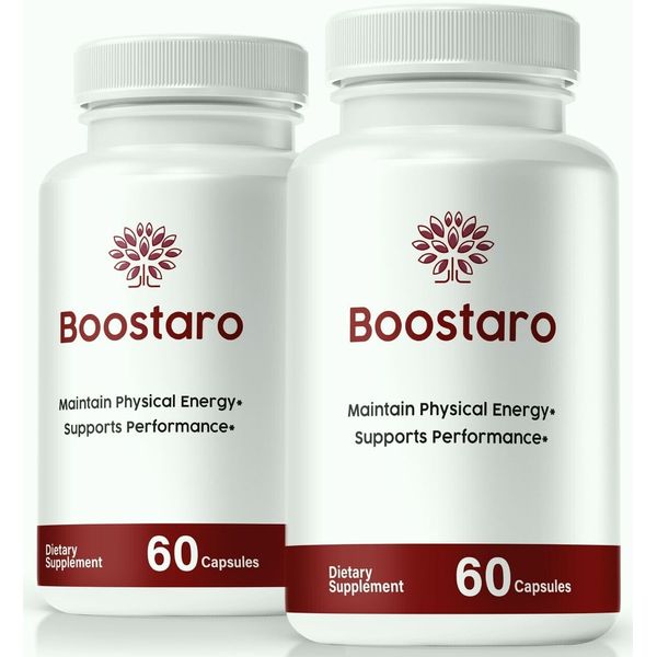(2 Pack) Boostaro Capsules, Boostaro Male Pills, Boostaro Supplement