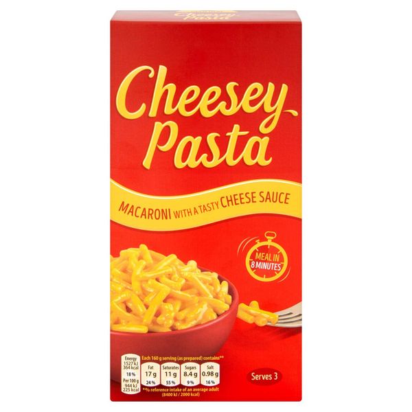 Mondelez Cheesey Pasta 190g (Pack of 6) Macaroni with a Tasty Cheese Sauce. Meal in 8 Minutes.