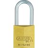 ABUS 27181 30 mm long shackle brass padlock with reversible key