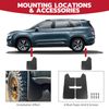 For Jeep Gladiator Pickup 4X Front & Rear Mud Flaps Splash Guard Fender Mudguard