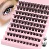 Lash Clusters 108Pcs DIY Eyelash Extenisons Natural Look Wispy Clusters Lashes 8-16MM D Curl Individual Lashes DIY at Home Wispy Fluffy Lash Extensions Reusable Individuals DIY at Home by JIMIRE