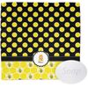 YouCustomizeIt Personalized Honeycomb, Bees & Polka Dots Washcloth
